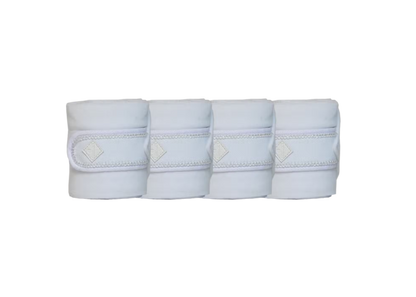Kentucky Polar Fleece Bandages Pearls | White