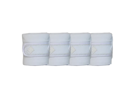 Kentucky Polar Fleece Bandages Pearls | White