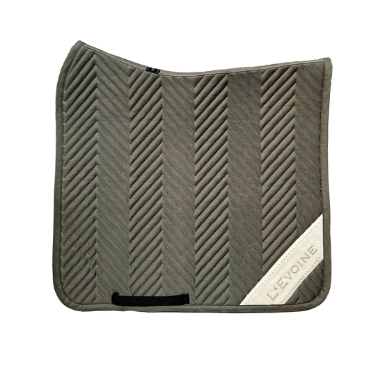 L'Evoine Cotton Dressage Pad Forest Green | Cotton with Logo or Alpaca Under