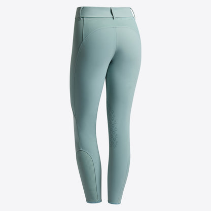 Cavalleria Toscana SS25 Perforated Insert Knee Grip Breeches | White or Light Teal Green