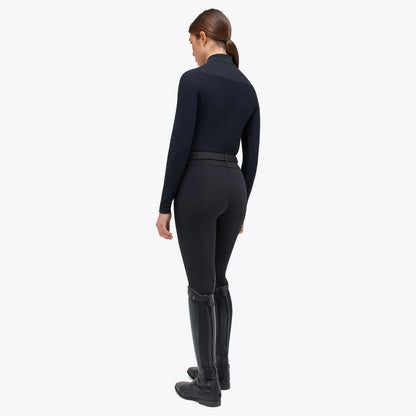 Cavalleria Toscana Long Sleeve Jersey Fleece Training Zip Top | Black or Navy