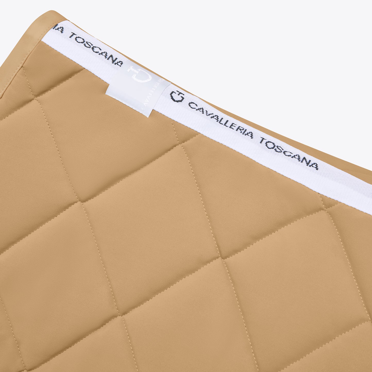 Cavalleria Toscana SS25 Jumping Saddle Pad Diamond Quilt | Tan