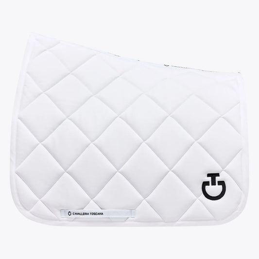 Cavalleria Toscana Jersey Quilted Dressage Saddle Pad | White