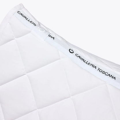 Cavalleria Toscana Jersey Quilted Dressage Saddle Pad | White