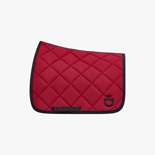 Cavalleria Toscana Jersey Quilted Dressage Saddle Pad | Rose and Navy