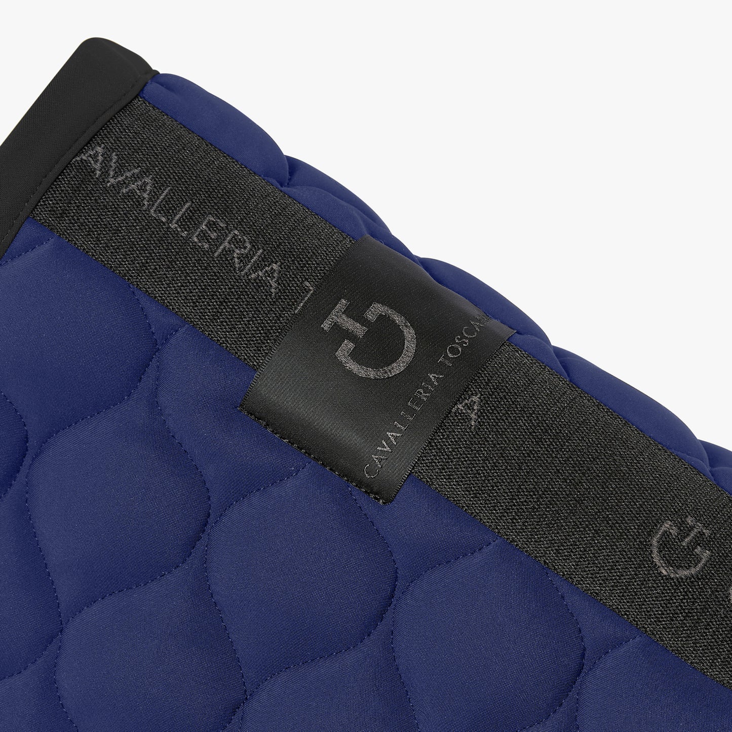 Cavalleria Toscana SS25 Jumping Saddle Pad Circular Quilt + Fly Veil SET | Royal Blue