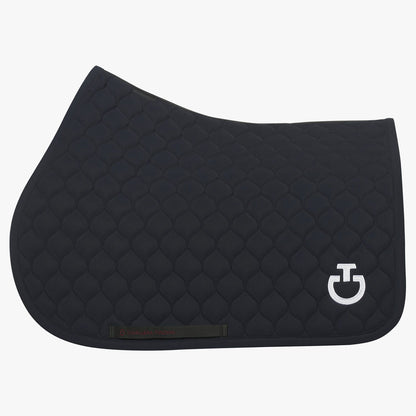 Cavalleria Toscana SS25 Jumping Saddle Pad Circular Quilt + Fly Veil SET | Dark Blue