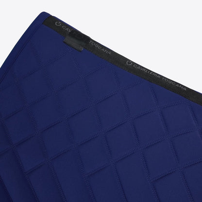 Cavalleria Toscana SS25 Jumping Saddle Pad Diamond and Line | Royal Blue/Gold