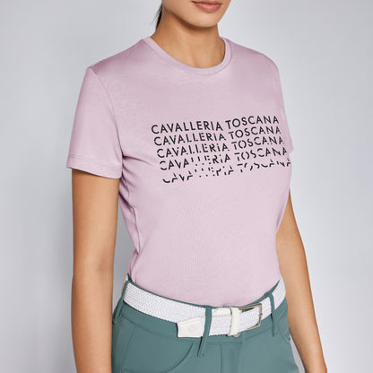 Cavalleria Toscana Break Off Cotton Tee | Pale Mauve