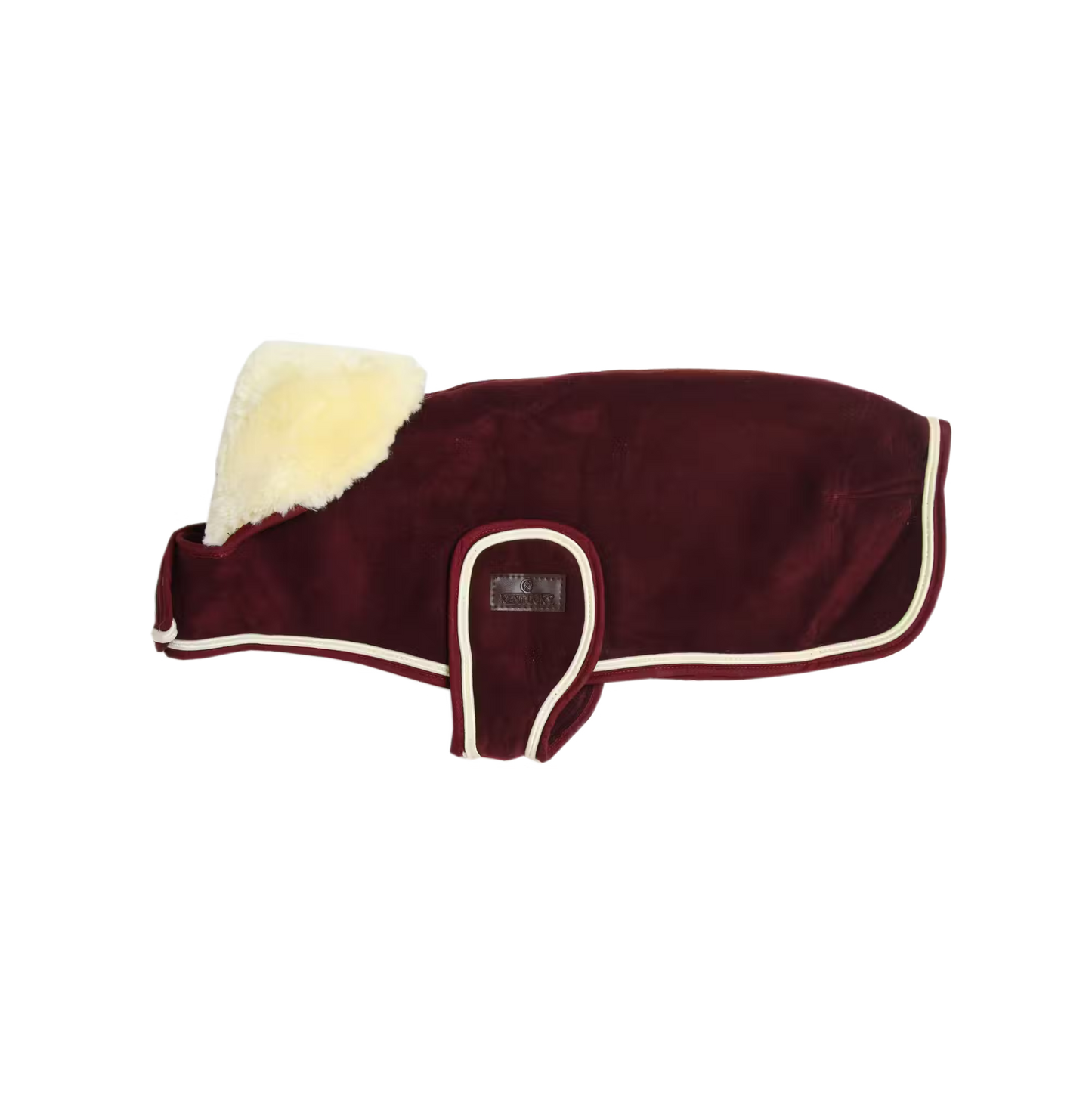 Kentucky Dog Rug Coat Heavy Fleece Bordeaux | Small/Med 42cm