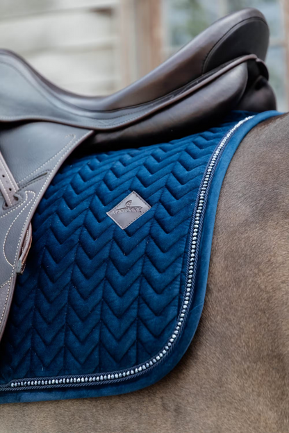 Kentucky Saddle Pad Velvet Pearls Dressage | Choose Colour