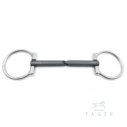 FAGER "Madeleine" Titanium Single/Double Jointed Bridoon Bit - Ex Display no tags