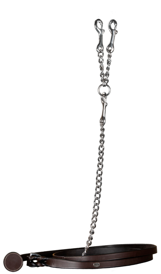 Working by Dy'on Leather Lead with Chain | Choose Black or Brown