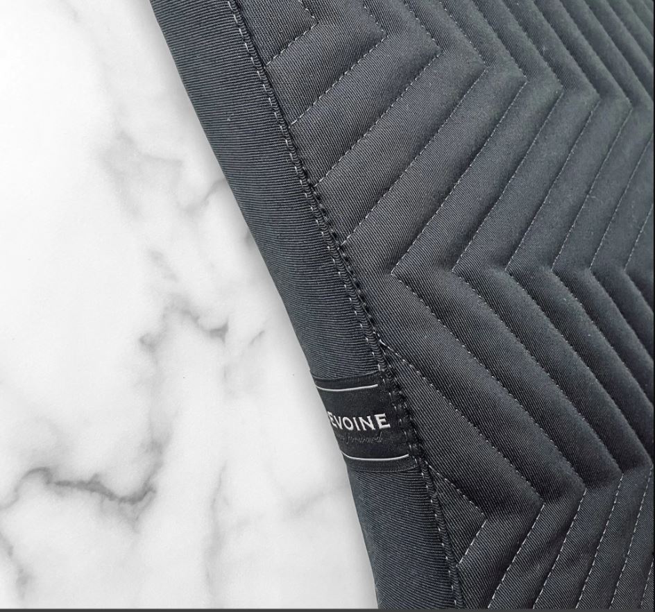 L'Evoine Cotton Dressage Saddle Pad | Choose Black or Grey