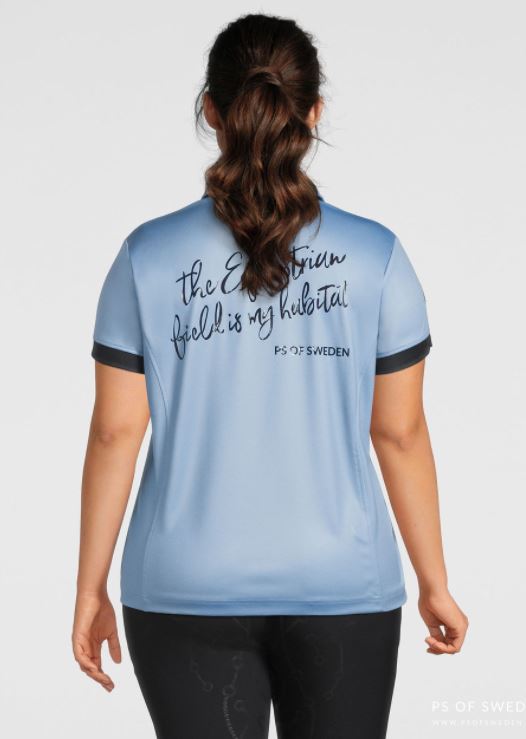 PS of Sweden Curvy Ella Polo Shirt | Navy or Light Blue