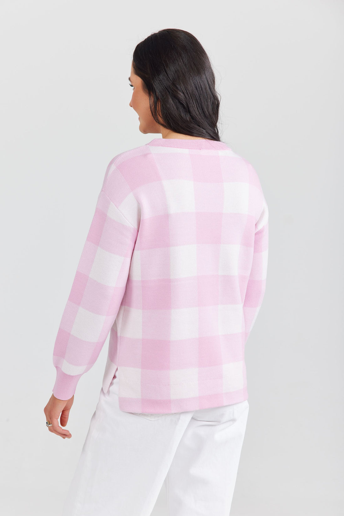 Iris & Wool Merino Gargle Gingham Sweater