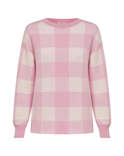Iris & Wool Merino Gargle Gingham Sweater