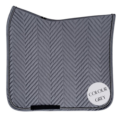 L'Evoine Cotton Dressage Saddle Pad | Choose Black or Grey