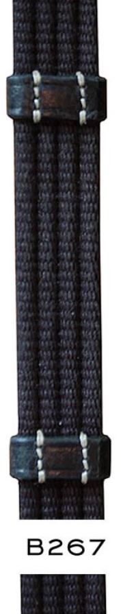 Dy'on Working Collection Web Reins with Leather Loops 5/8"